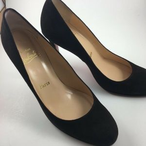 Christian Louboutin Simple Brown suede Pump 37.5